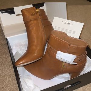 Ralph Lauren Leather Booties BRAND NWT